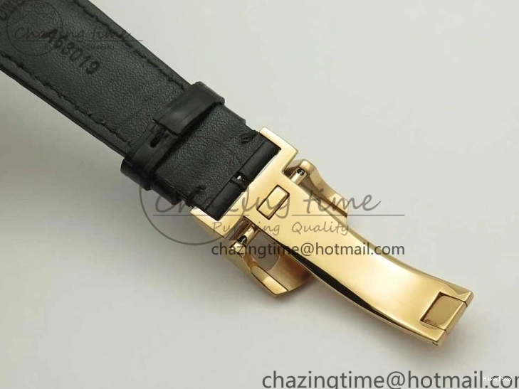 MIROTIME 0116 Portuguese Tourbillon IW5046 RG ZF Best Edition Gray Dial on Black Leather Strap SmoothTexture 7142